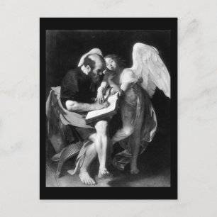 Caravaggio St Matthew en de Angel Briefkaart