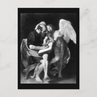 Caravaggio St Matthew en de Angel Briefkaart