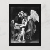 Caravaggio St Matthew en de Angel Briefkaart (Voorkant)