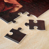 Caravaggio - St Matthew en de engel puzzle Legpuzzel (Zijkant)