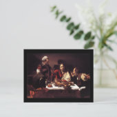 Caravaggio Supper bij Emmaus Briefkaart (Staand voorkant)