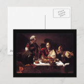 Caravaggio Supper bij Emmaus Briefkaart (Voorkant / Achterkant)