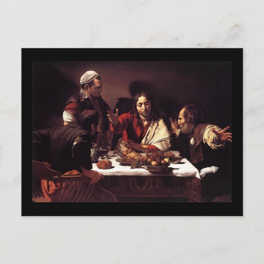 Caravaggio Supper bij Emmaus Briefkaart (Voorkant)