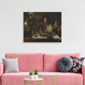 Caravaggio - Supper bij Emmaus Canvas Afdruk (Insitu (Woonkamer))