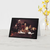Caravaggio Supper bij Emmaus Kaart (Gele Bloem)