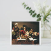 Caravaggio - Supper bij Emmaus - Klassieke schilde Briefkaart (Staand voorkant)