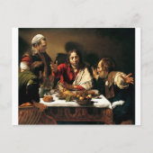 Caravaggio - Supper bij Emmaus - Klassieke schilde Briefkaart (Voorkant)