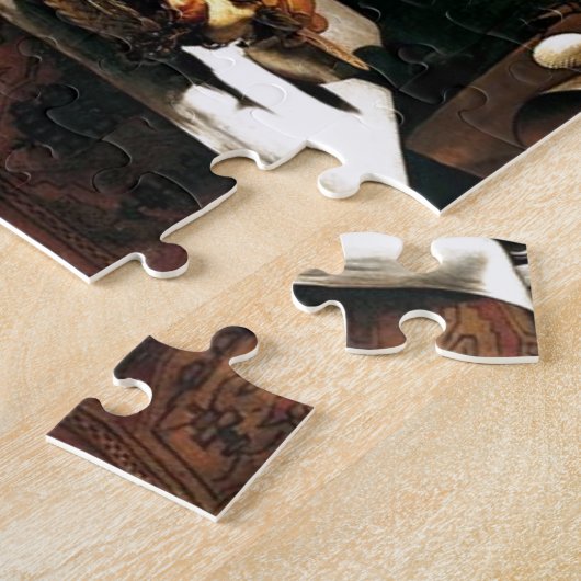 Caravaggio - Supper bij Emmaus - Klassieke schilde Legpuzzel (Zijkant)