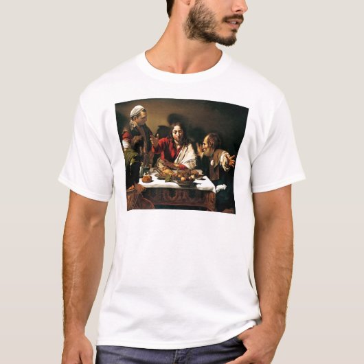 Caravaggio - Supper bij Emmaus - Klassieke schilde T-shirt (Voorkant)