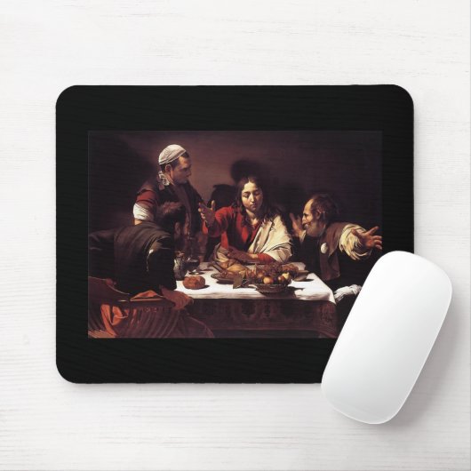 Caravaggio Supper bij Emmaus Muismat (Met muis)