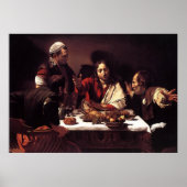 Caravaggio Supper bij Emmaus Poster (Voorkant)