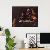 Caravaggio Supper bij Emmaus Poster (Thuiskantoor)