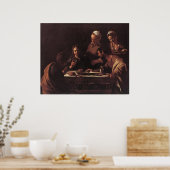 Caravaggio Supper bij Emmaus Poster (Keuken)