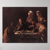 Caravaggio Supper bij Emmaus Poster (Voorkant)