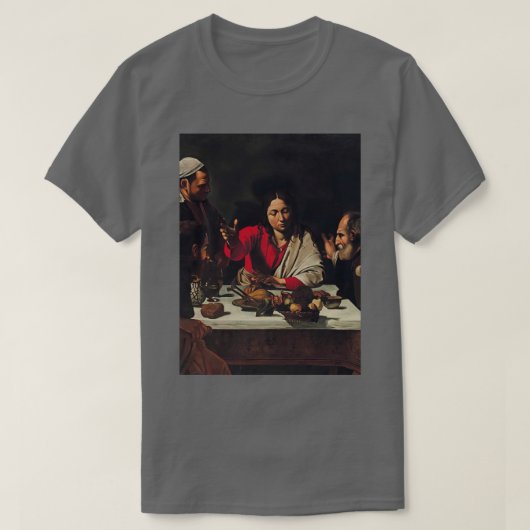 Caravaggio Supper bij Emmaus T-shirt (Design voorkant)