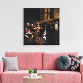 Caravaggio The Calling of Saint Matthew Canvas Afdruk (Insitu (Woonkamer))