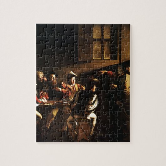 Caravaggio - The Calling of Saint Matthew Legpuzzel (Verticaal)