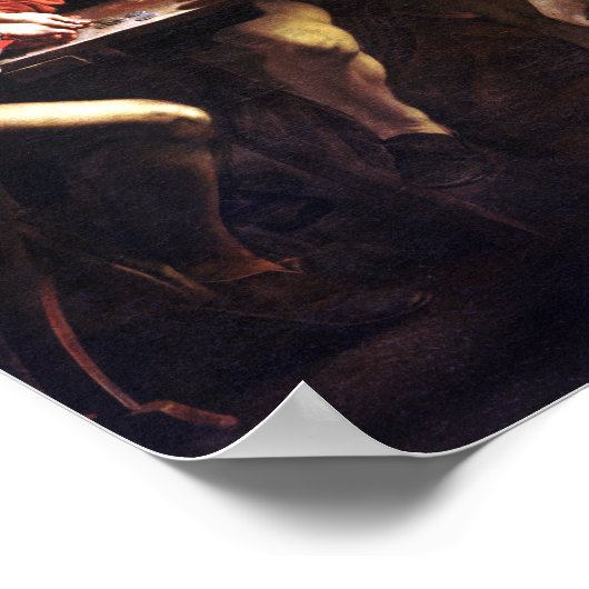 Caravaggio The Calling of Saint Matthew Poster (Hoek)