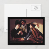 Caravaggio The Cardsharps Briefkaart (Voorkant / Achterkant)