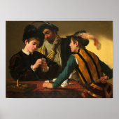 Caravaggio - The Cardsharps Poster (Voorkant)