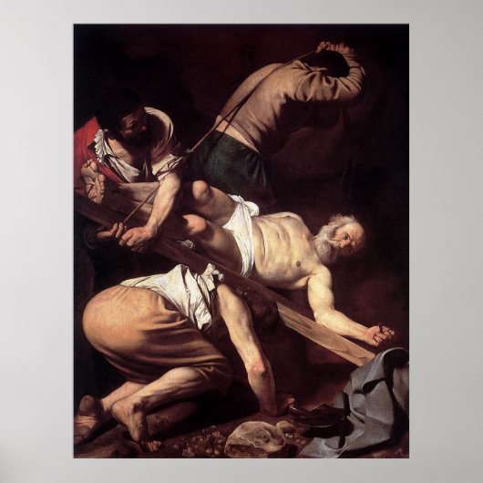 Caravaggio The Crucifixe of Saint Peter Poster (Voorkant)