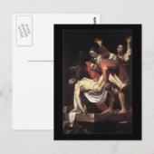 Caravaggio The Entombment Briefkaart (Voorkant / Achterkant)