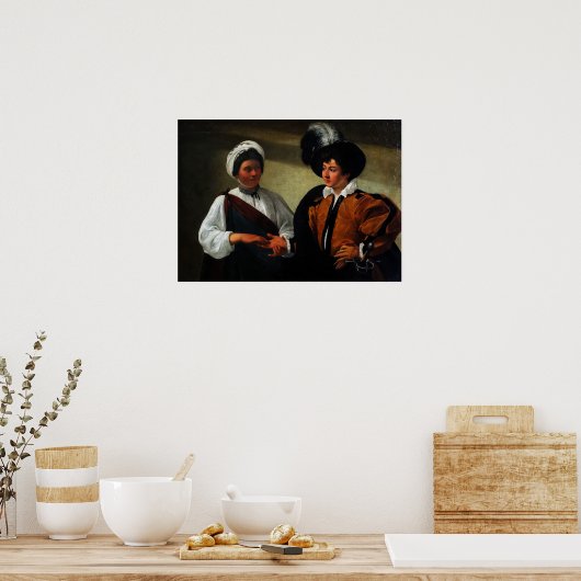 Caravaggio - The Fortune Teller Poster (Keuken)