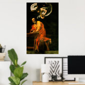 Caravaggio The Inspiration of Saint Matthew Poster (Thuiskantoor)