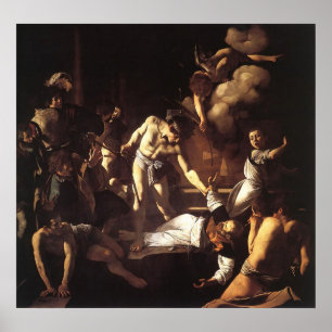 Caravaggio The Martyrdom St Matthew Poster