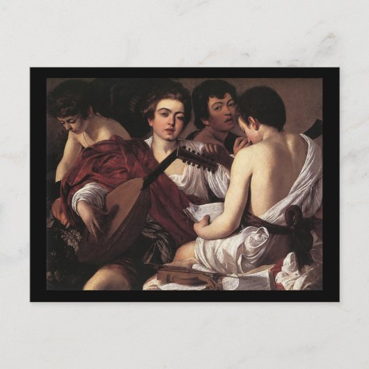 Caravaggio The Musicians Briefkaart (Voorkant)