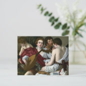 Caravaggio The Musicians Briefkaart (Staand voorkant)