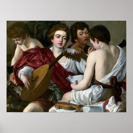 Caravaggio The Musicians Poster (Voorkant)