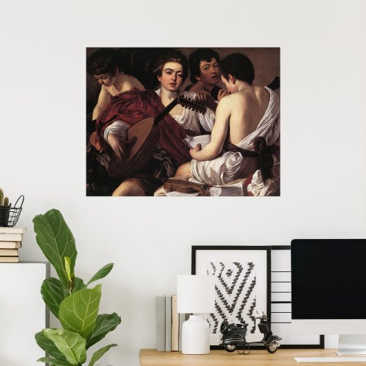 Caravaggio The Musicians Poster (Thuiskantoor)