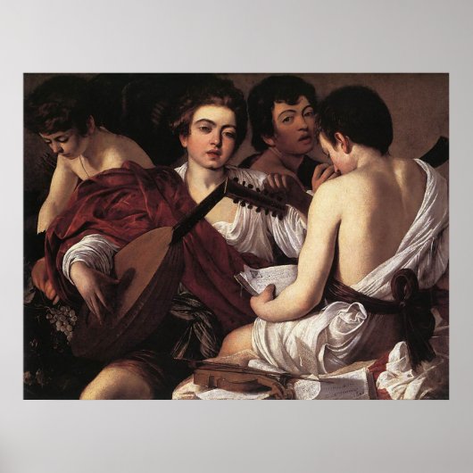 Caravaggio The Musicians Poster (Voorkant)