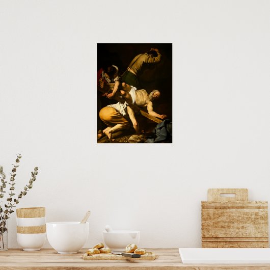Caravaggio - vaste inrichting van Saint Peter 1601 Poster (Keuken)