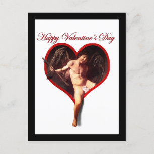 Caravaggio's cupid voor Valentijnsdag Feestdagenkaart