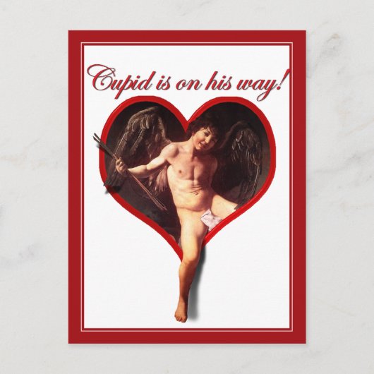 Caravaggio's Cupido's komen voor Valentijnsdag Feestdagenkaart (Voorkant)