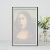 Caravaggio's Mona Lisa Briefpapier (Staand voorkant)
