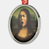 Caravaggio's Mona Lisa Metalen Ornament (Links)