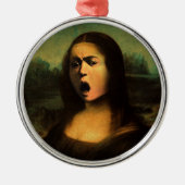Caravaggio's Mona Lisa Metalen Ornament (Voorkant)