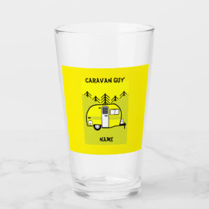 Caravan Art giften - Liefje van mijn caravan Glas