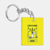 Caravan Art giften - Liefje van mijn caravan Sleutelhanger (Voorkant Links)