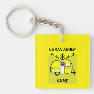 Caravan Art giften - Liefje van mijn caravan Sleutelhanger