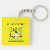 Caravan Art giften - Liefje van mijn caravan Sleutelhanger (Achterkant)