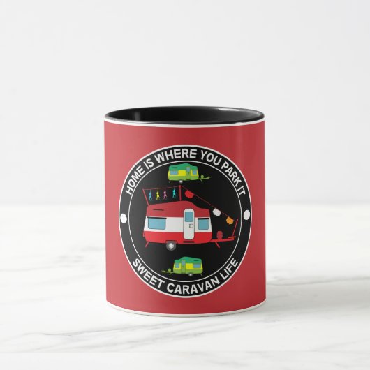 Caravan Art giften - van mijn Caravan Coffee Mok D (Midden)