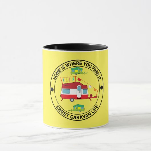 Caravan Art giften - van mijn Caravan Coffee Mok D (Midden)