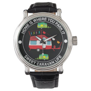 Caravan Art giften - van mijn Caravan Coffee Mok D Horloge