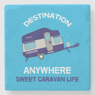 Caravan Art giften - van mijn Caravan Coffee Mok D Stenen Onderzetter