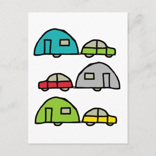 Caravan Briefkaart (Voorkant)