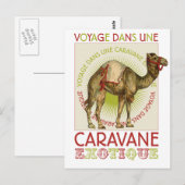 Caravan Camel Briefkaart (Voorkant / Achterkant)